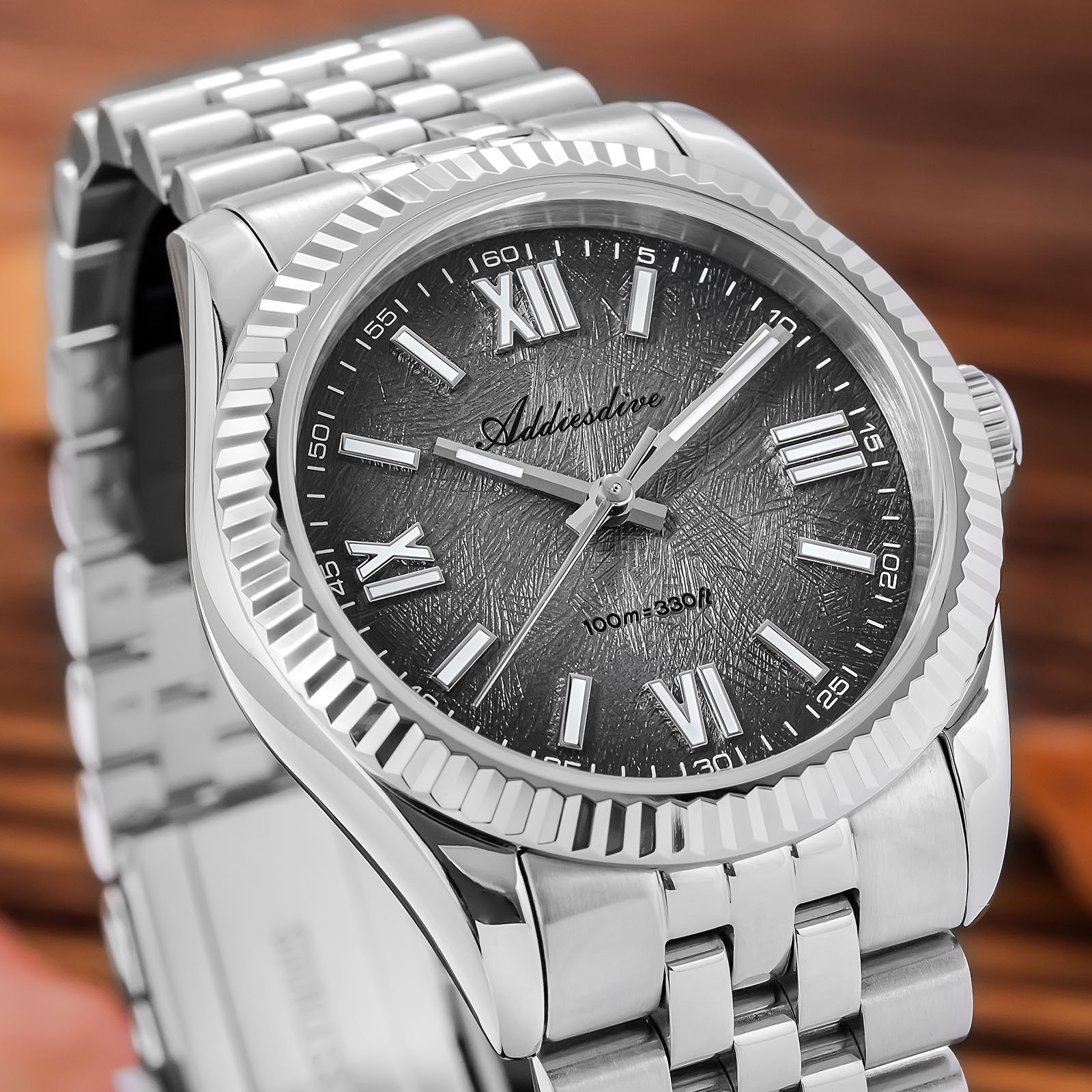 Luxury Watch Makes - ADDIESDIVE Japan VH31 Orologio con vetro