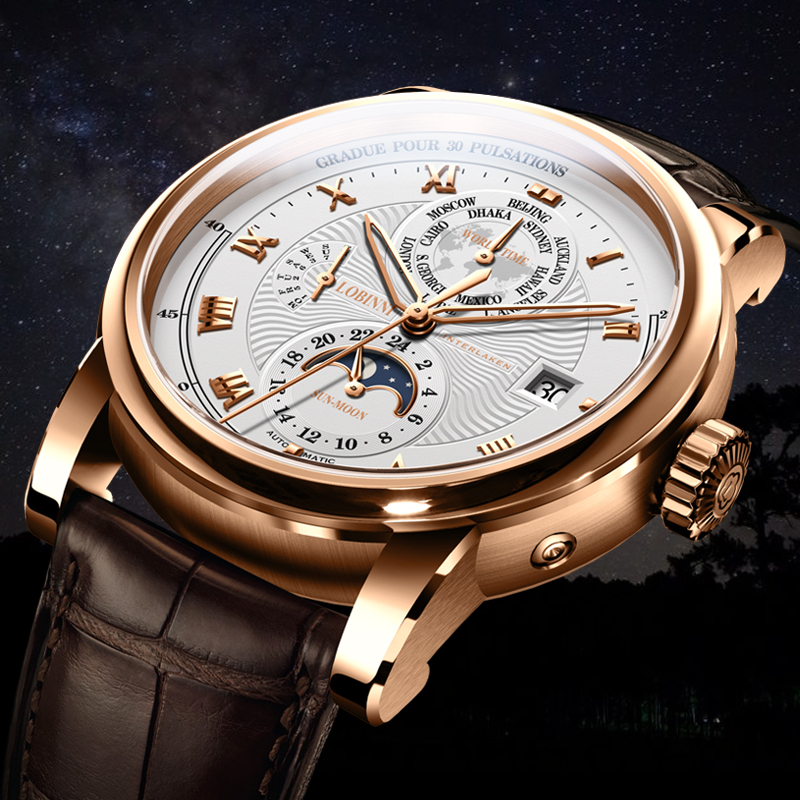Luxury Watch Brands In World - LOBINNI Vigilanza Degli Uomini di Lusso