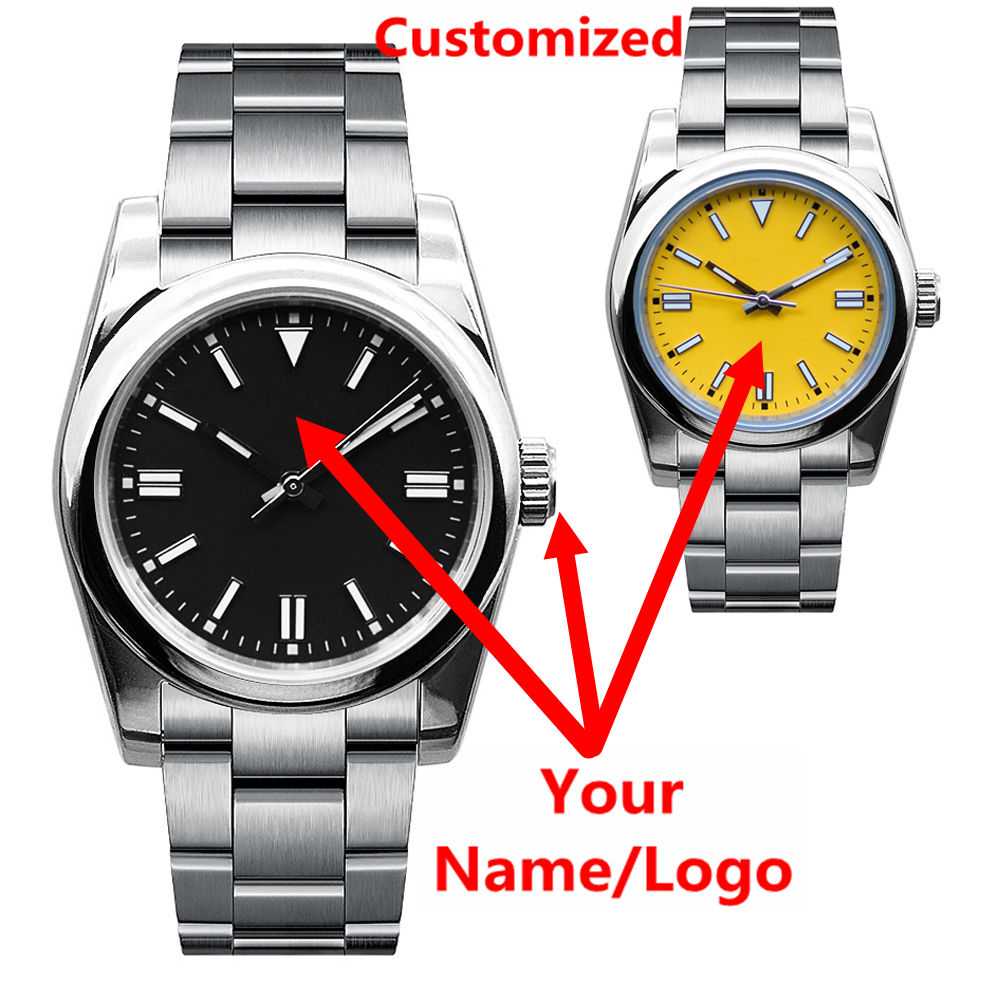 Luxury Watch Display - Orologio da uomo con logo personalizzato,