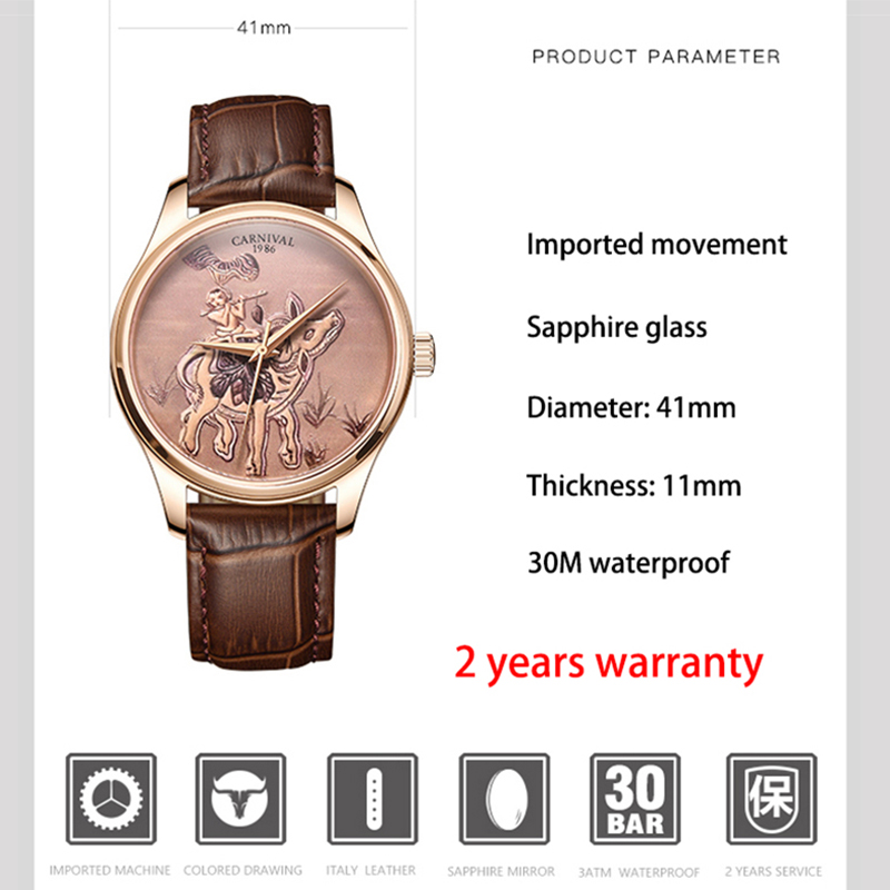 CARNIVAL Brand Fashion Zodiac  - Zodiac Luxury Watch recensione e prezzo